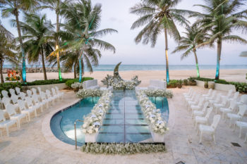 Sereno Pool at la Concha resort beachfront wedding
